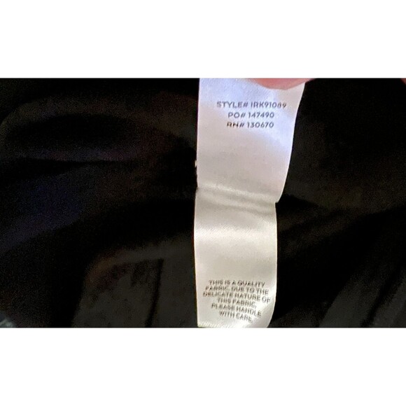 Lulus Joyful Blk Rippled Satin Tie-Back Jumpsuit  Size S  Going Out  Date Night - Picture 9 of 12